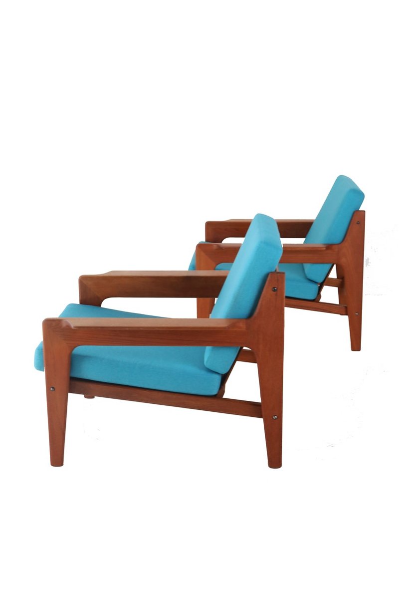 Teak Armchairs by Arne Wahl Iversen for Komfort, 1960s, Set of 2