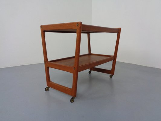 Teak Bar Cart by Holger Georg Jensen for Kubus, Denmark, 1960s-RDW-1357463