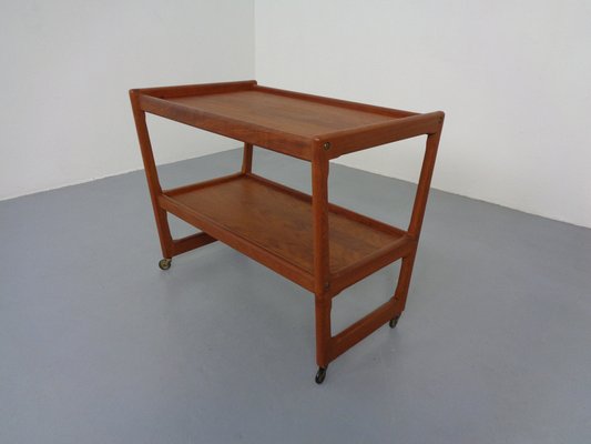 Teak Bar Cart by Holger Georg Jensen for Kubus, Denmark, 1960s-RDW-1357463