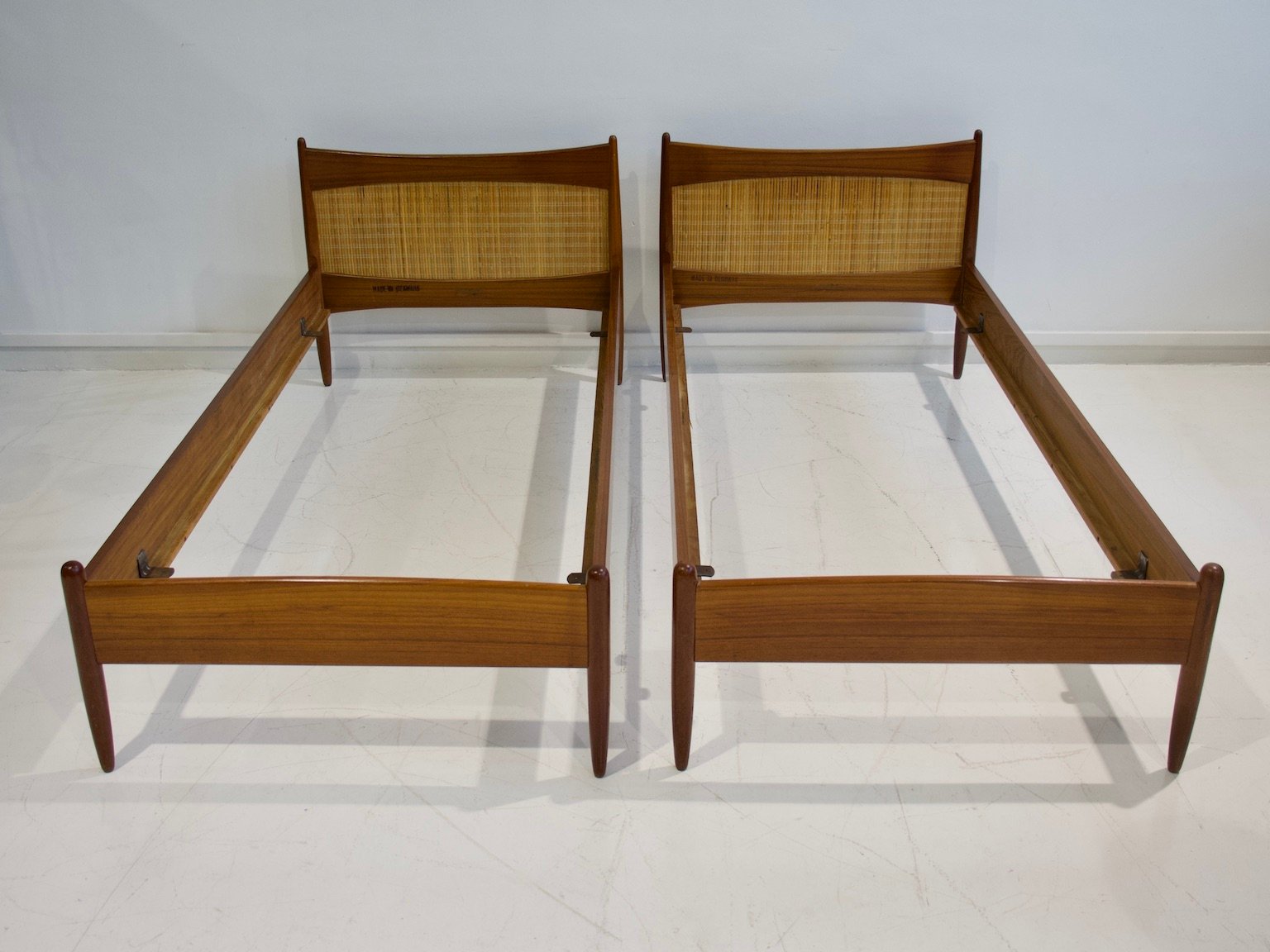 Teak Bed Frames by Børge Mogensen, 1950s, Set of 2