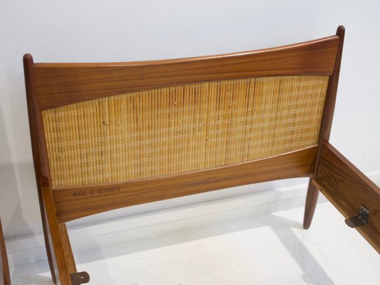 Teak Bed Frames by Børge Mogensen, 1950s, Set of 2-ZYF-635736