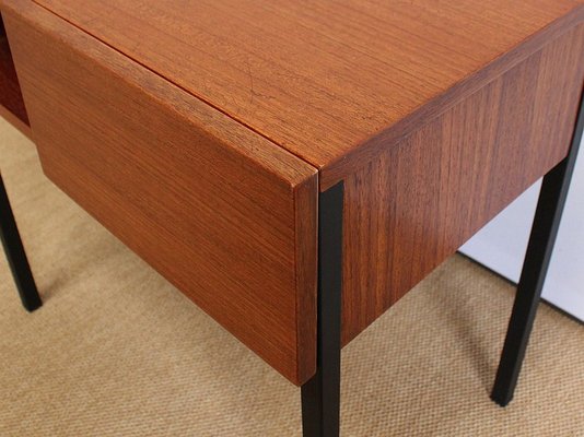 Teak Bedside or End Tables in the Style of Minvielle, 1960s, Set of 2-RVK-953840