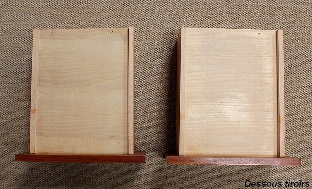 Teak Bedside or End Tables in the Style of Minvielle, 1960s, Set of 2