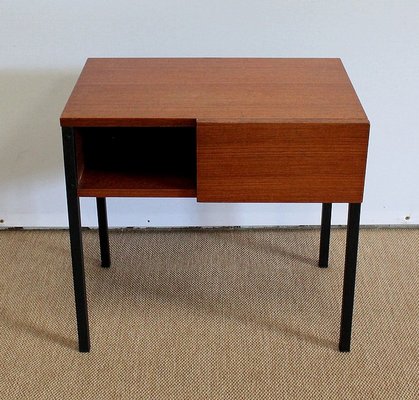 Teak Bedside or End Tables in the Style of Minvielle, 1960s, Set of 2-RVK-953840