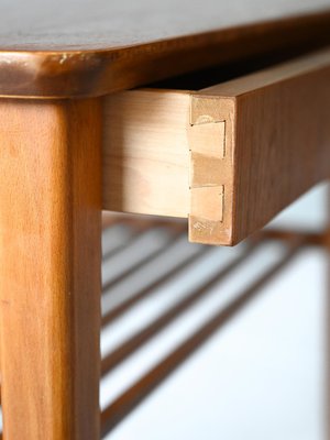 Teak Bedside Table, 1960s-QWP-2033925