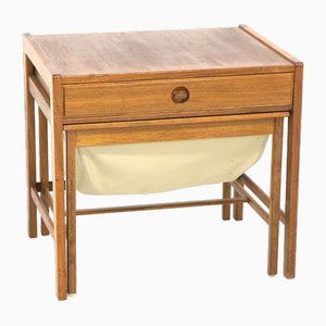 Teak Bedside Table from Alberts Tibro, Sweden, 1950s-GEK-1783621