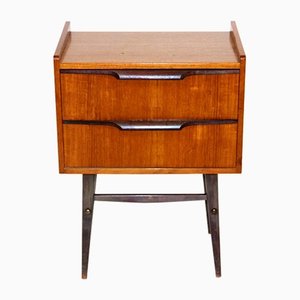 Teak Bedside Table, Sweden, 1950s-GEK-1248696