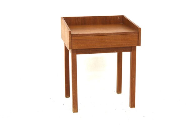 Teak Bedside Table, Sweden, 1960s-GEK-1409525