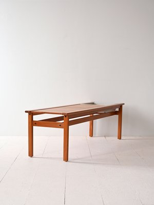 Teak Bench with Integrated Planter, 1960s-QWP-2035521