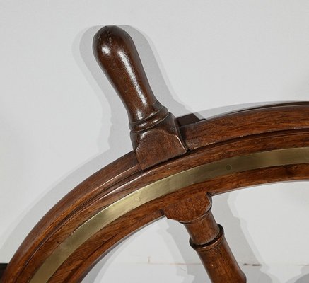 Teak Boat Wheel Bar-RVK-1798740