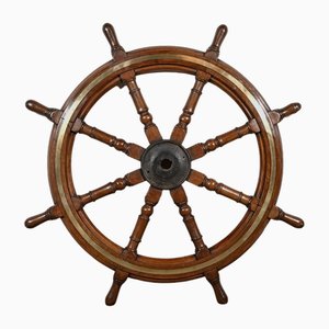 Teak Boat Wheel Bar-RVK-1798740