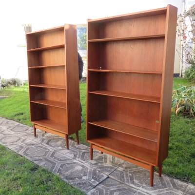 Teak Bookcases by Johannes Sorth, Denmark, 1960s, Set of 2-AC-1112936