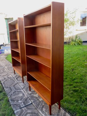 Teak Bookcases by Johannes Sorth, Denmark, 1960s, Set of 2-AC-1112936