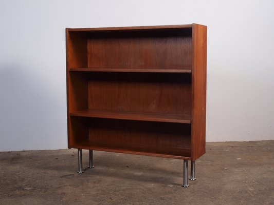 Teak Bookshelf with Metal Legs, 1960s-QNP-1811734