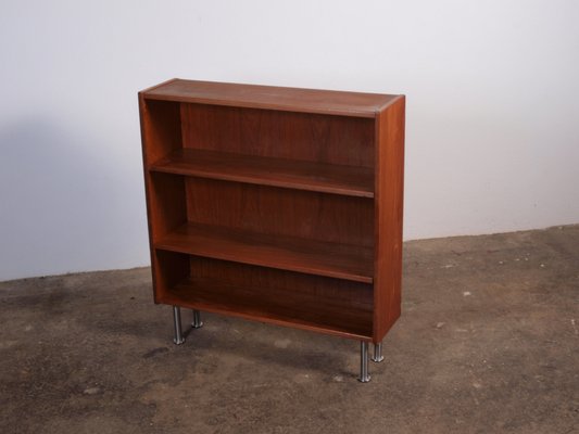 Teak Bookshelf with Metal Legs, 1960s-QNP-1811734