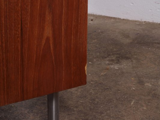 Teak Bookshelf with Metal Legs, 1960s-QNP-1811734