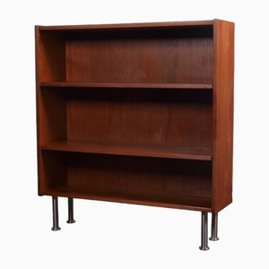 Teak Bookshelf with Metal Legs, 1960s-QNP-1811734