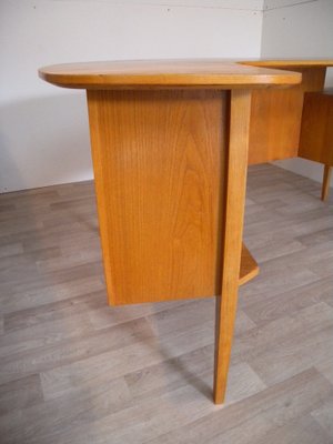 Teak Boomerang Desk by Hans Hartl for WK-Möbel, 1950s-FEO-1786952