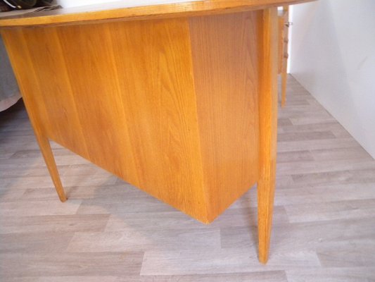 Teak Boomerang Desk by Hans Hartl for WK-Möbel, 1950s-FEO-1786952