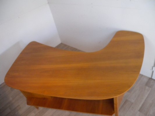 Teak Boomerang Desk by Hans Hartl for WK-Möbel, 1950s-FEO-1786952