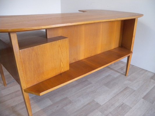 Teak Boomerang Desk by Hans Hartl for WK-Möbel, 1950s-FEO-1786952