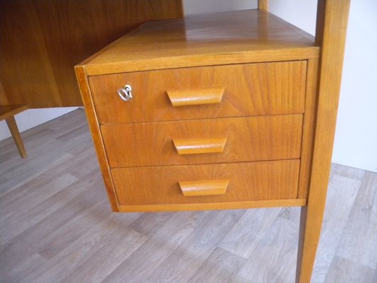 Teak Boomerang Desk by Hans Hartl for WK-Möbel, 1950s-FEO-1786952