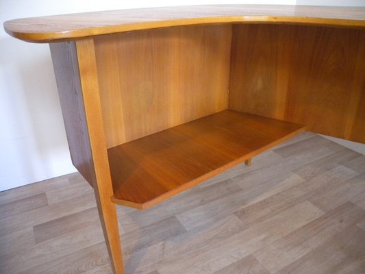 Teak Boomerang Desk by Hans Hartl for WK-Möbel, 1950s-FEO-1786952