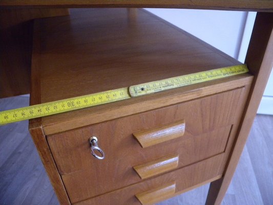 Teak Boomerang Desk by Hans Hartl for WK-Möbel, 1950s-FEO-1786952