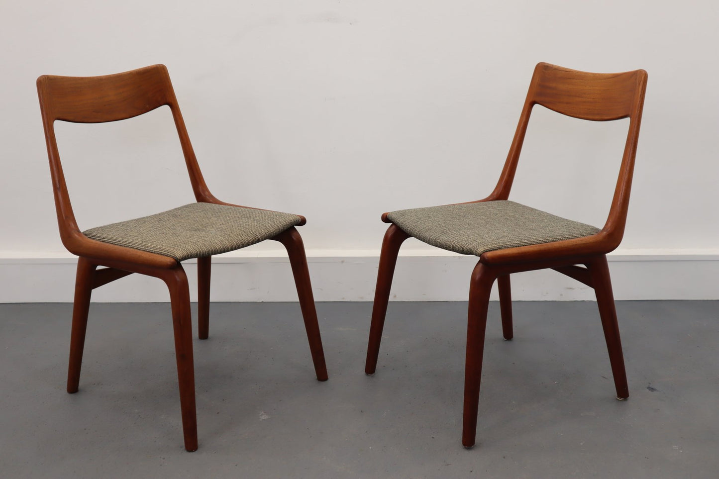 Teak Boomerang Dining Chairs by Alfred & Erik Christensen for Slagelse Møbelværk, Set of 2