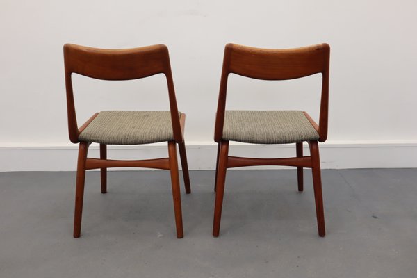 Teak Boomerang Dining Chairs by Alfred & Erik Christensen for Slagelse Møbelværk, Set of 2-JWH-846775