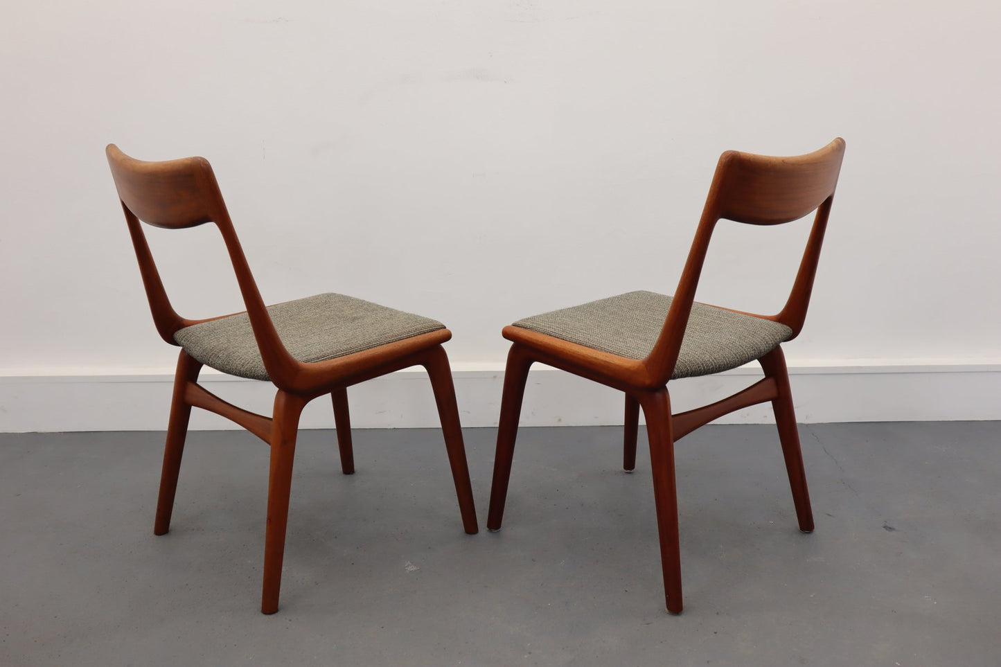 Teak Boomerang Dining Chairs by Alfred & Erik Christensen for Slagelse Møbelværk, Set of 2