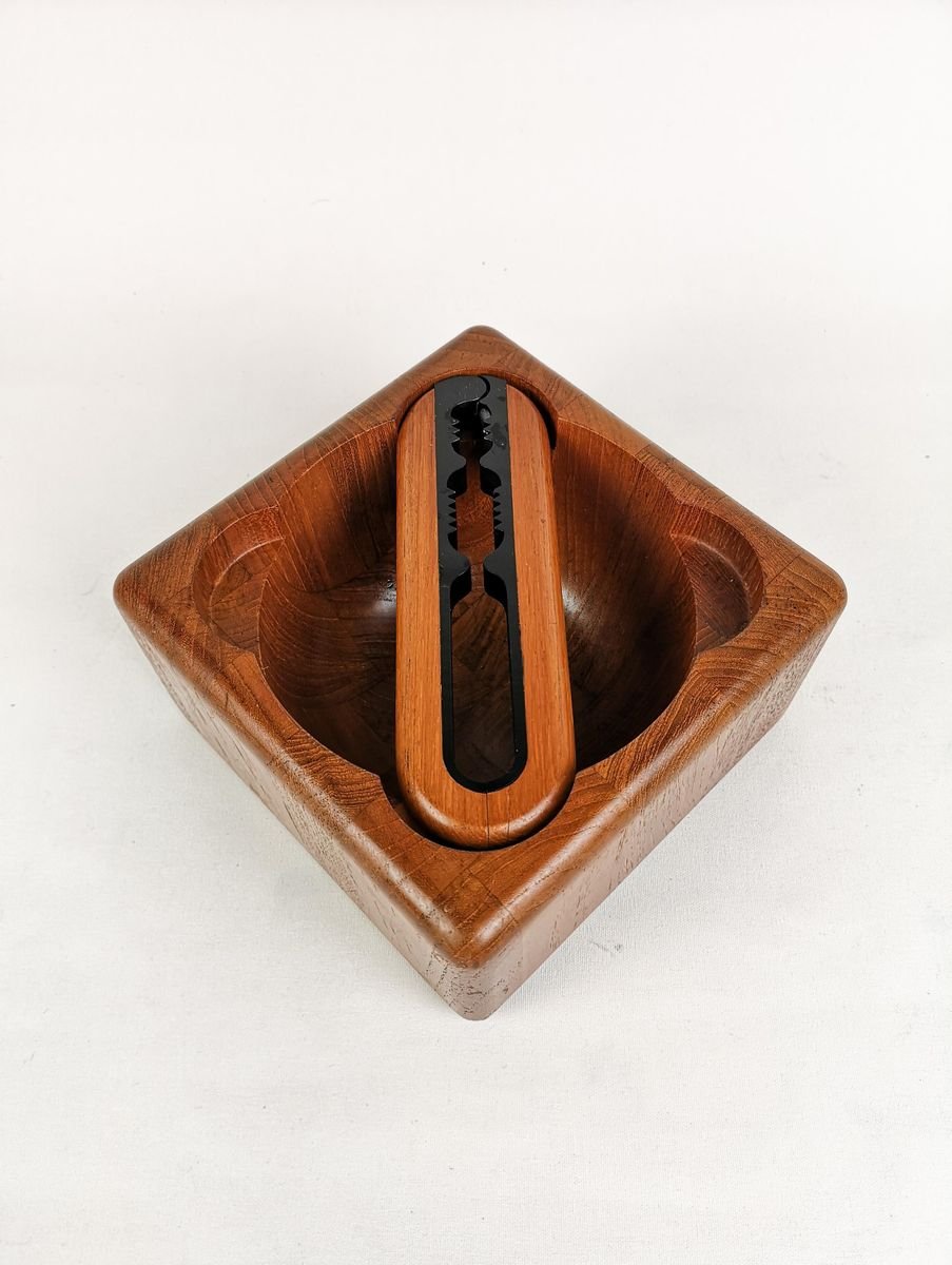 Teak Bowl and Nutcracker from Digsmed, Denmark