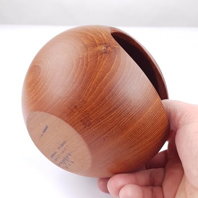 Teak Bowl with Scoop, Sweden, 1960s, Set of 2-FUP-1799110