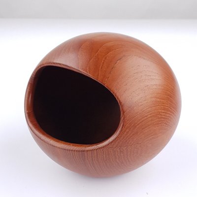 Teak Bowl with Scoop, Sweden, 1960s, Set of 2-FUP-1799110