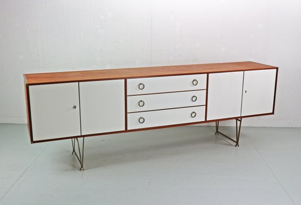 Teak & Brass Buffet or Sideboard by William Watting for Fristho, 1950s-DT-2026146