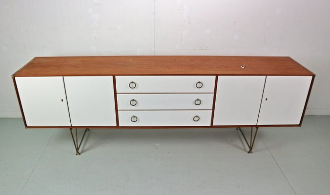 Teak & Brass Buffet or Sideboard by William Watting for Fristho, 1950s-DT-2026146