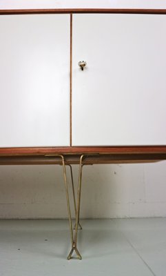 Teak & Brass Buffet or Sideboard by William Watting for Fristho, 1950s-DT-2026146