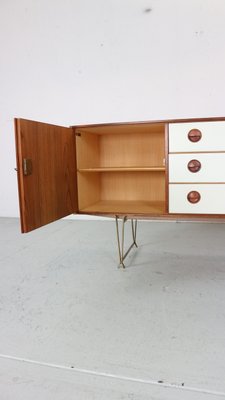 Teak & Brass Sideboard by William Watting for Fristho, Denmark, 1950s-DT-2026140