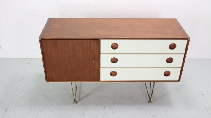 Teak & Brass Sideboard by William Watting for Fristho, Denmark, 1950s-DT-2026140