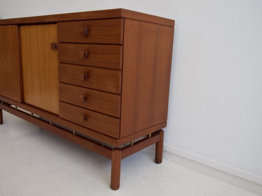 Teak & Brass Sideboard from La Permanente Mobili Cantù, 1960s-ZYF-731371