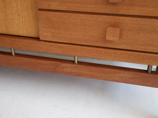 Teak & Brass Sideboard from La Permanente Mobili Cantù, 1960s-ZYF-731371