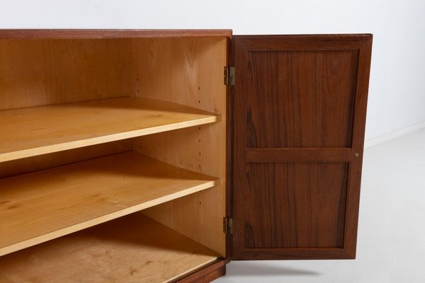 Teak Cabinets by Tove & Edvard Kindt-Larsen for Thorald Madsens, 1950s, Set of 3-KMC-1112264