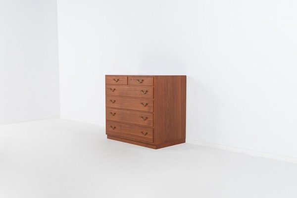 Teak Cabinets by Tove & Edvard Kindt-Larsen for Thorald Madsens, 1950s, Set of 3-KMC-1112264