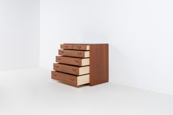 Teak Cabinets by Tove & Edvard Kindt-Larsen for Thorald Madsens, 1950s, Set of 3-KMC-1112264