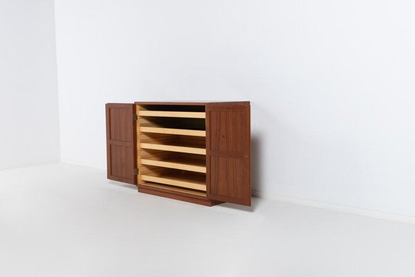 Teak Cabinets by Tove & Edvard Kindt-Larsen for Thorald Madsens, 1950s, Set of 3-KMC-1112264