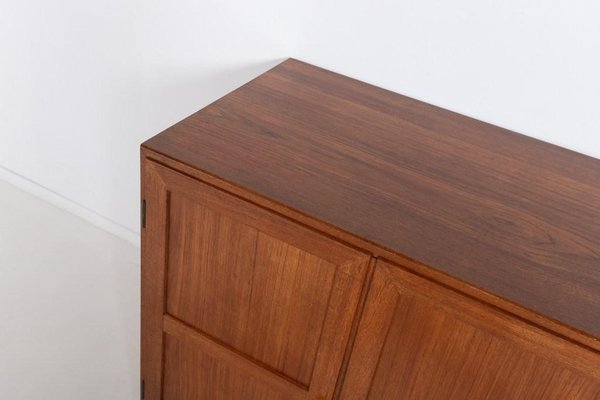 Teak Cabinets by Tove & Edvard Kindt-Larsen for Thorald Madsens, 1950s, Set of 3-KMC-1112264