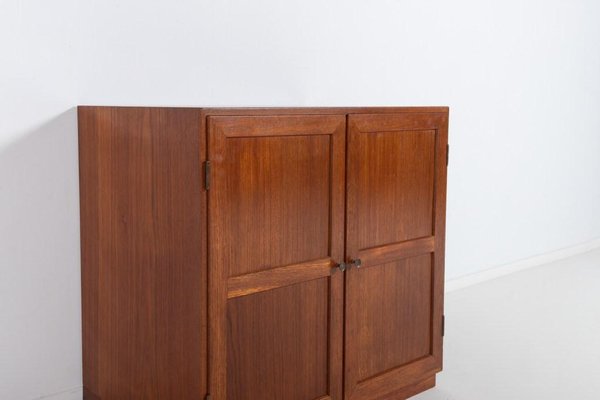 Teak Cabinets by Tove & Edvard Kindt-Larsen for Thorald Madsens, 1950s, Set of 3-KMC-1112264