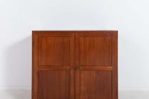 Teak Cabinets by Tove & Edvard Kindt-Larsen for Thorald Madsens, 1950s, Set of 3-KMC-1112264