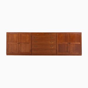 Teak Cabinets by Tove & Edvard Kindt-Larsen for Thorald Madsens, 1950s, Set of 3-KMC-1112264