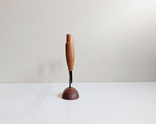 Teak Candleholder from Lüthje, Denmark, 1960s-BLG-2042194